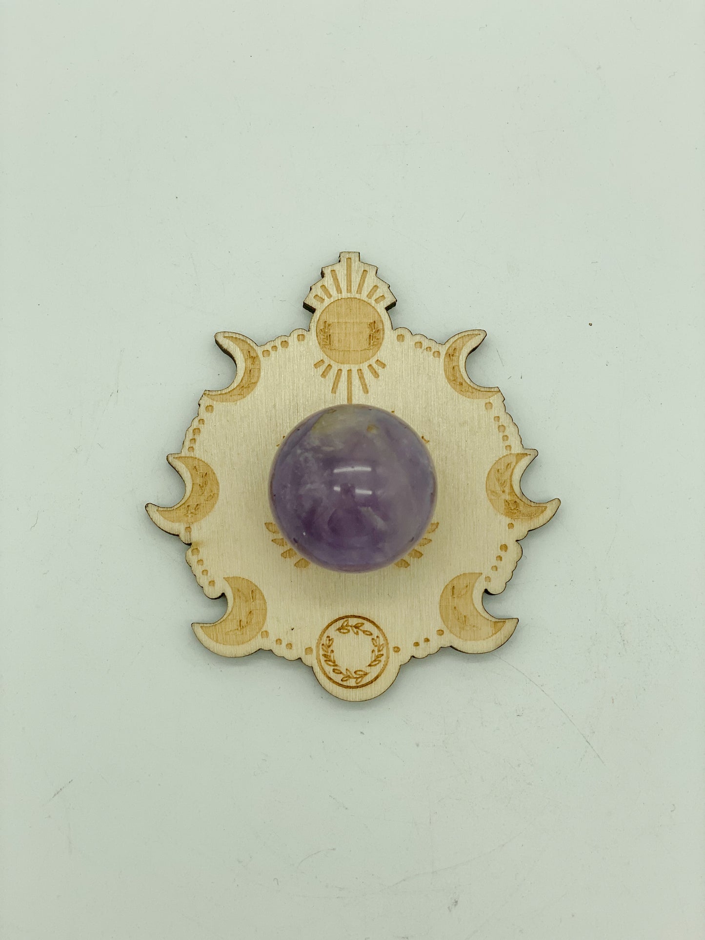 Wooden Sphere Holders (Natural Color)