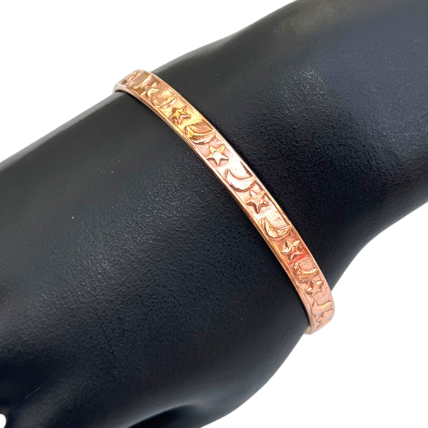 Copper Moon and Star Bangle