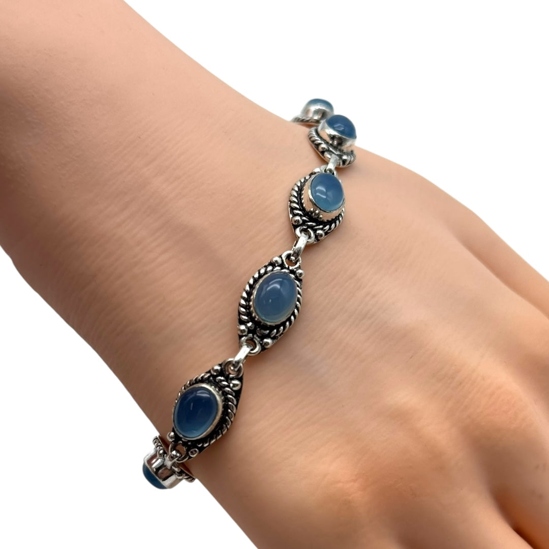 Aquamarine Alloy Bracelet