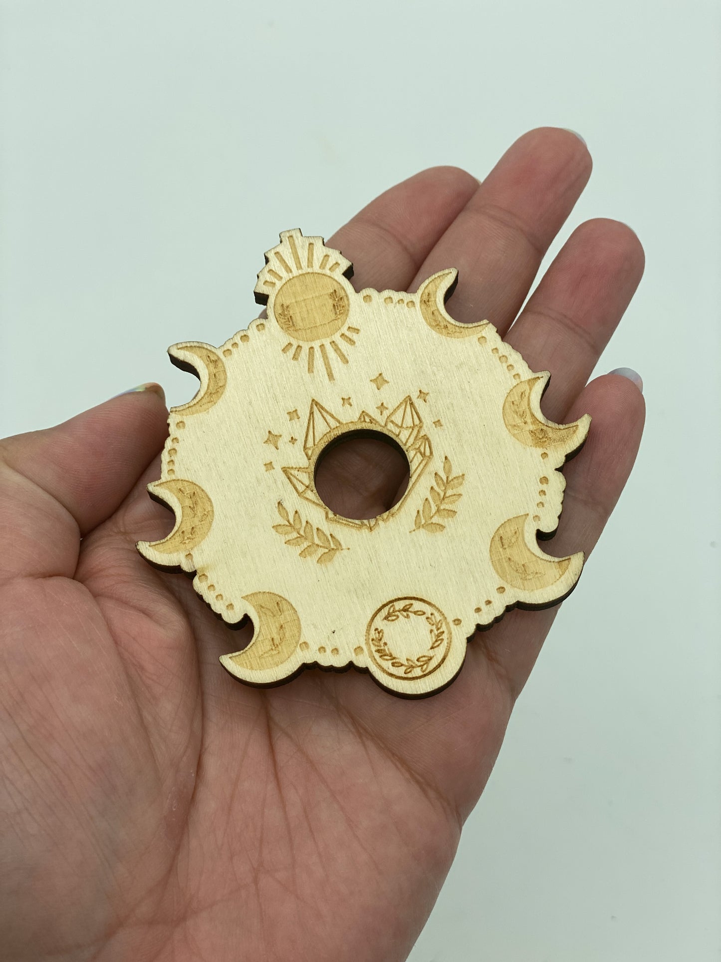 Wooden Sphere Holders (Natural Color)