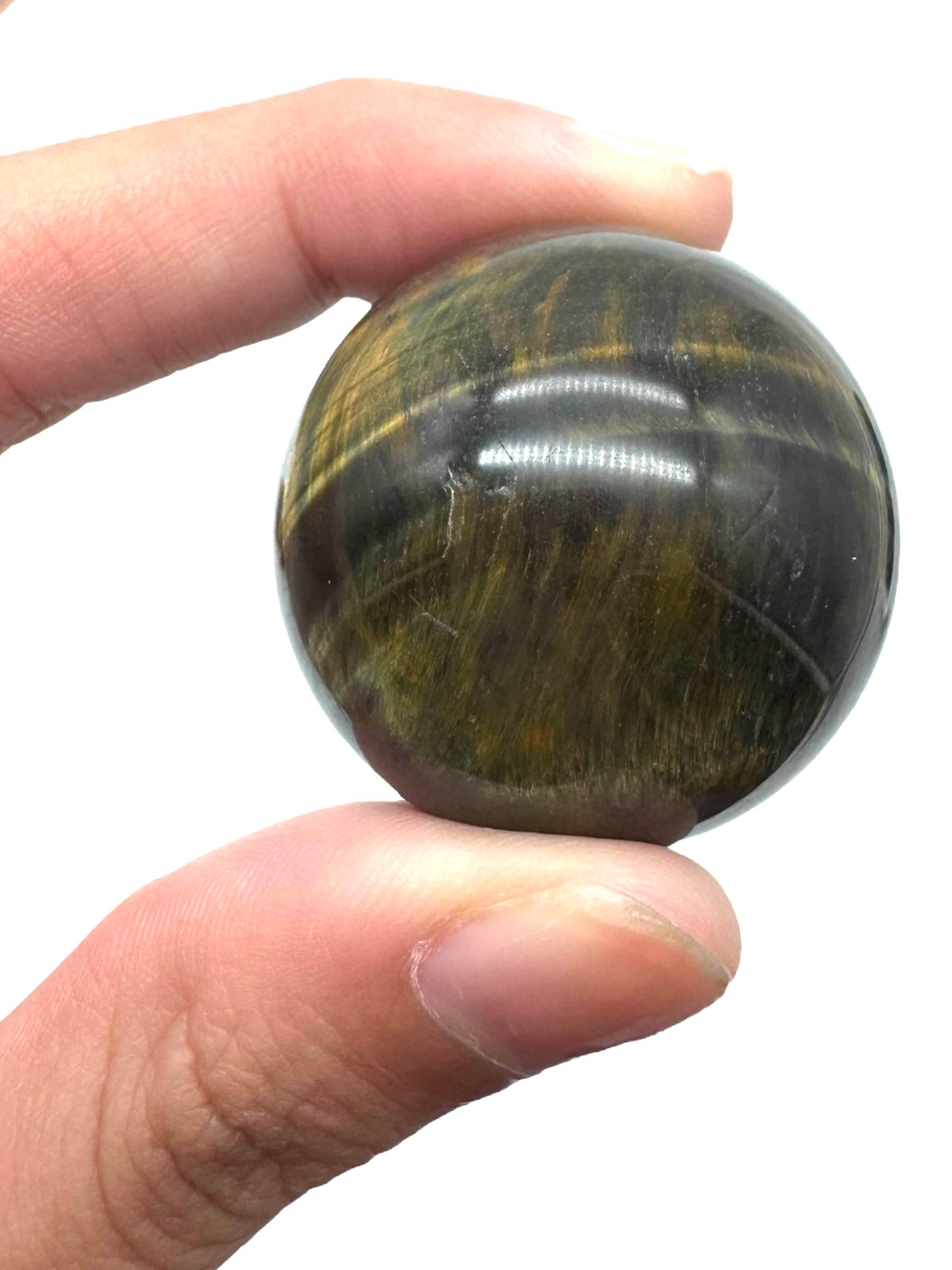 Blue & Yellow Tigers Eye Sphere