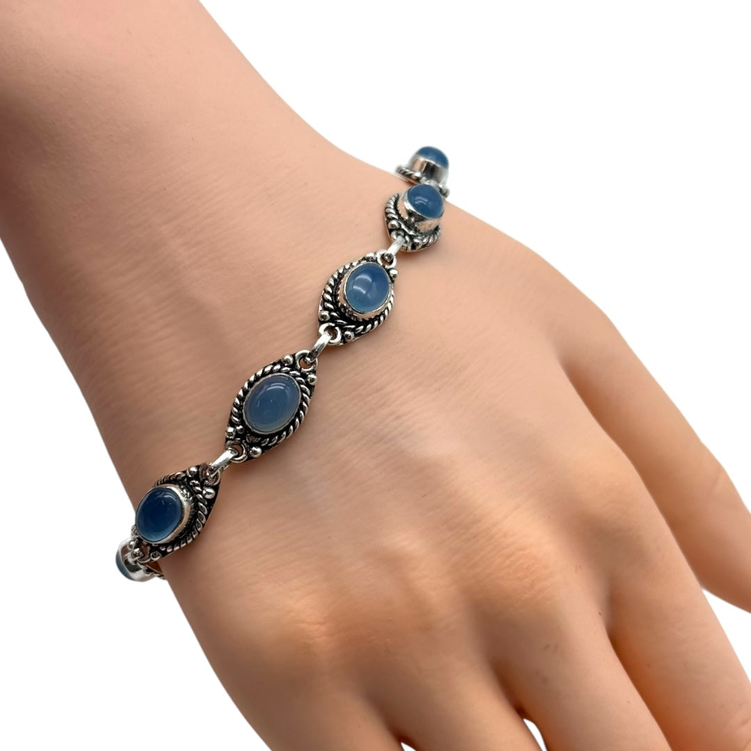 Aquamarine Alloy Bracelet