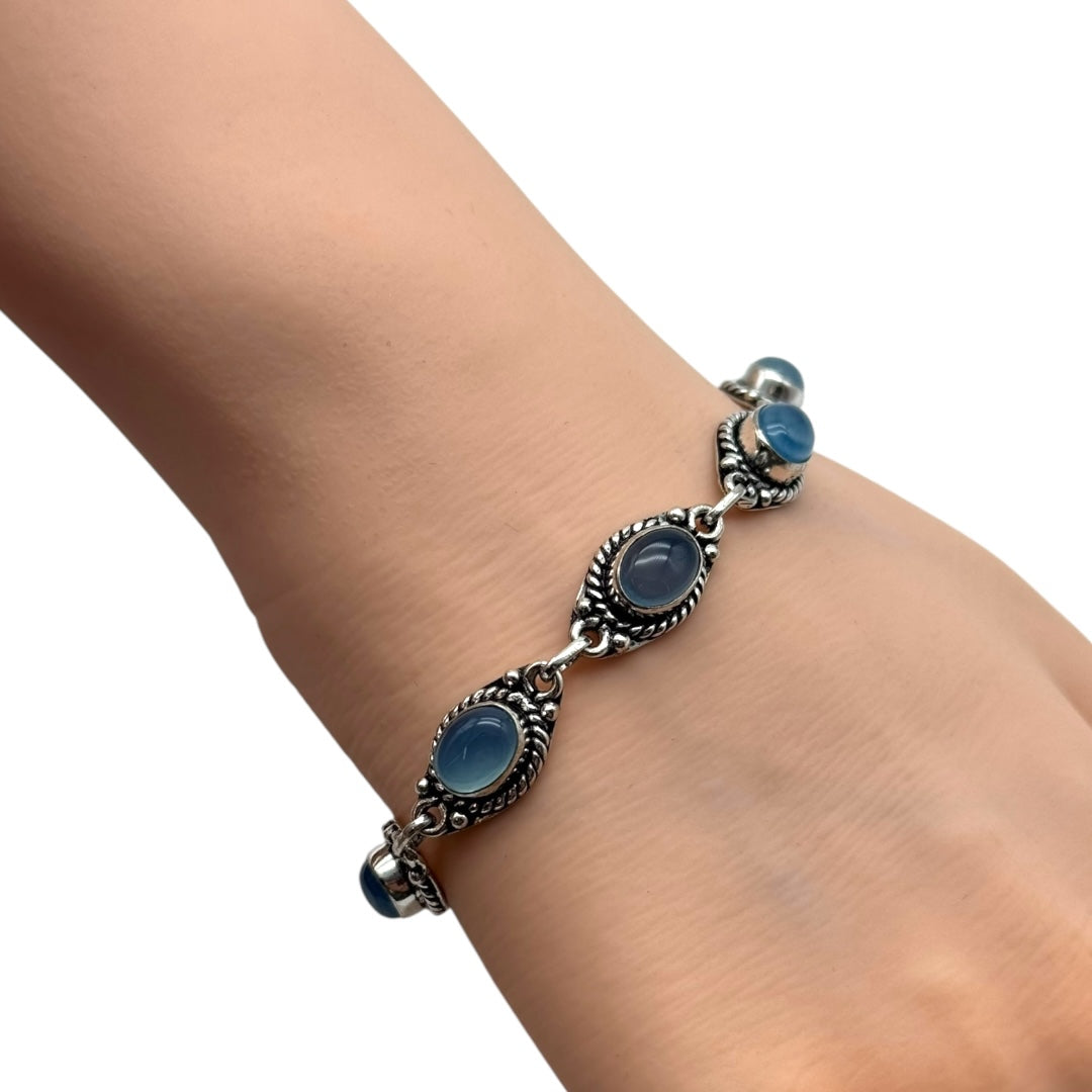 Aquamarine Alloy Bracelet