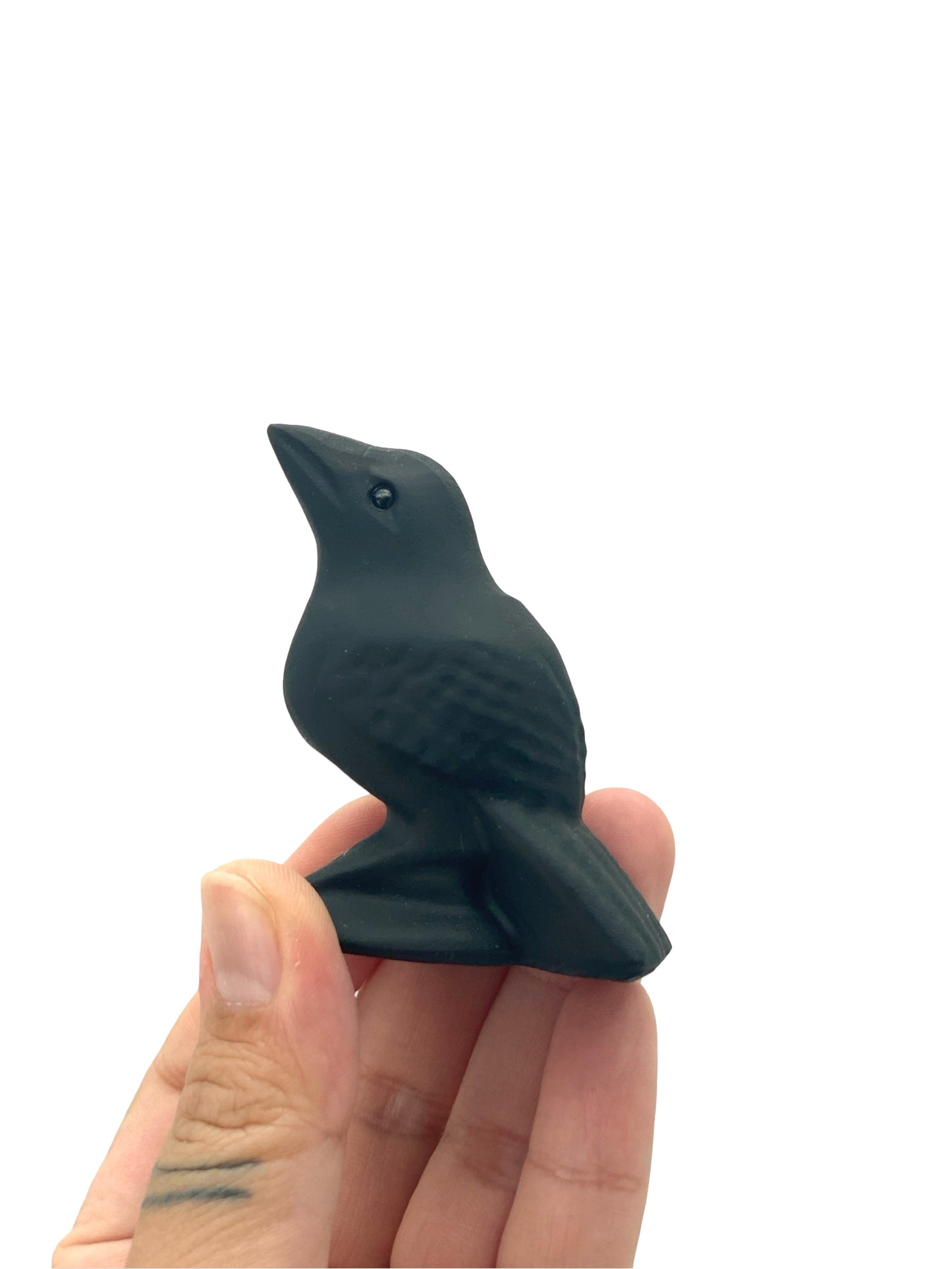 Black Obsidian Character Carving