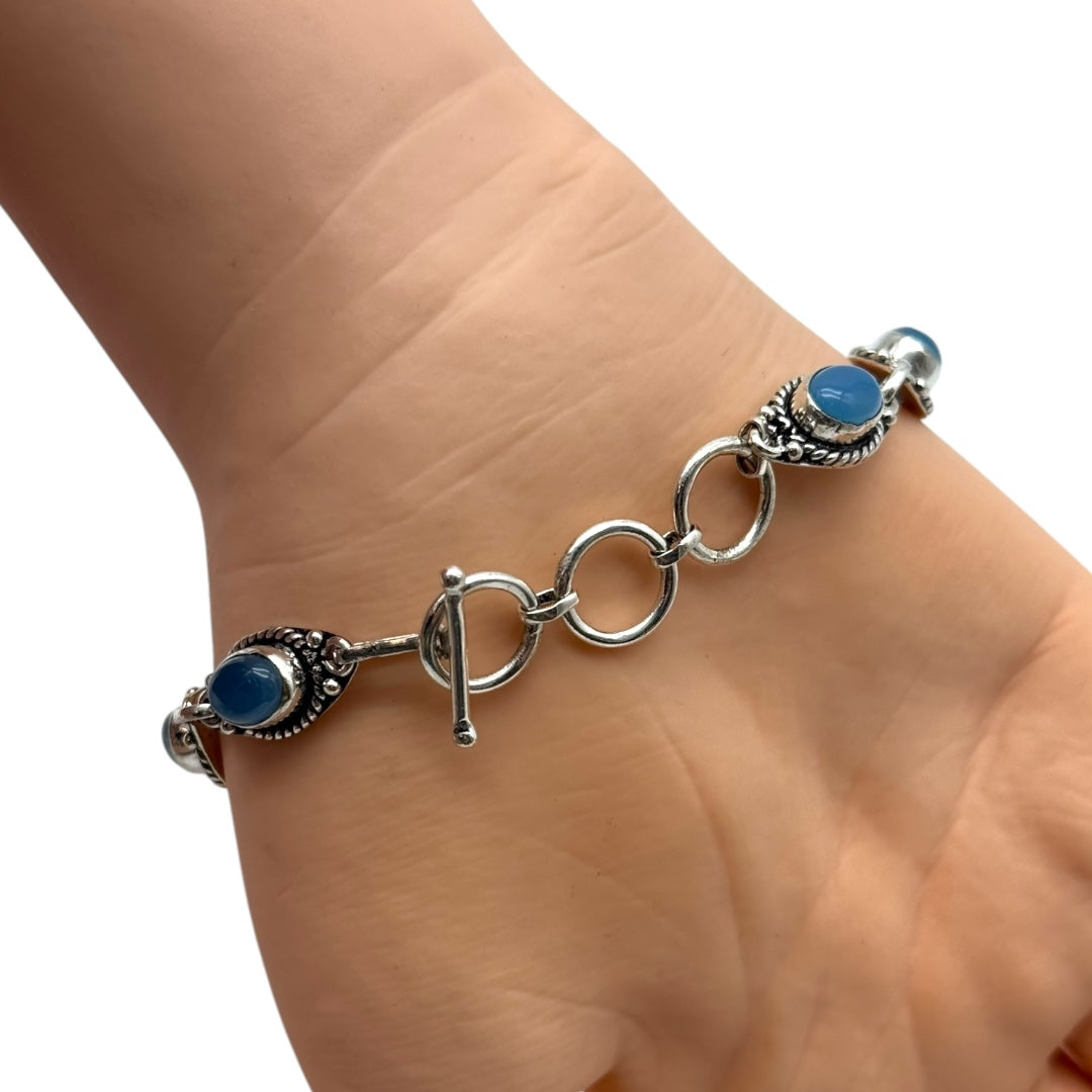 Aquamarine Alloy Bracelet
