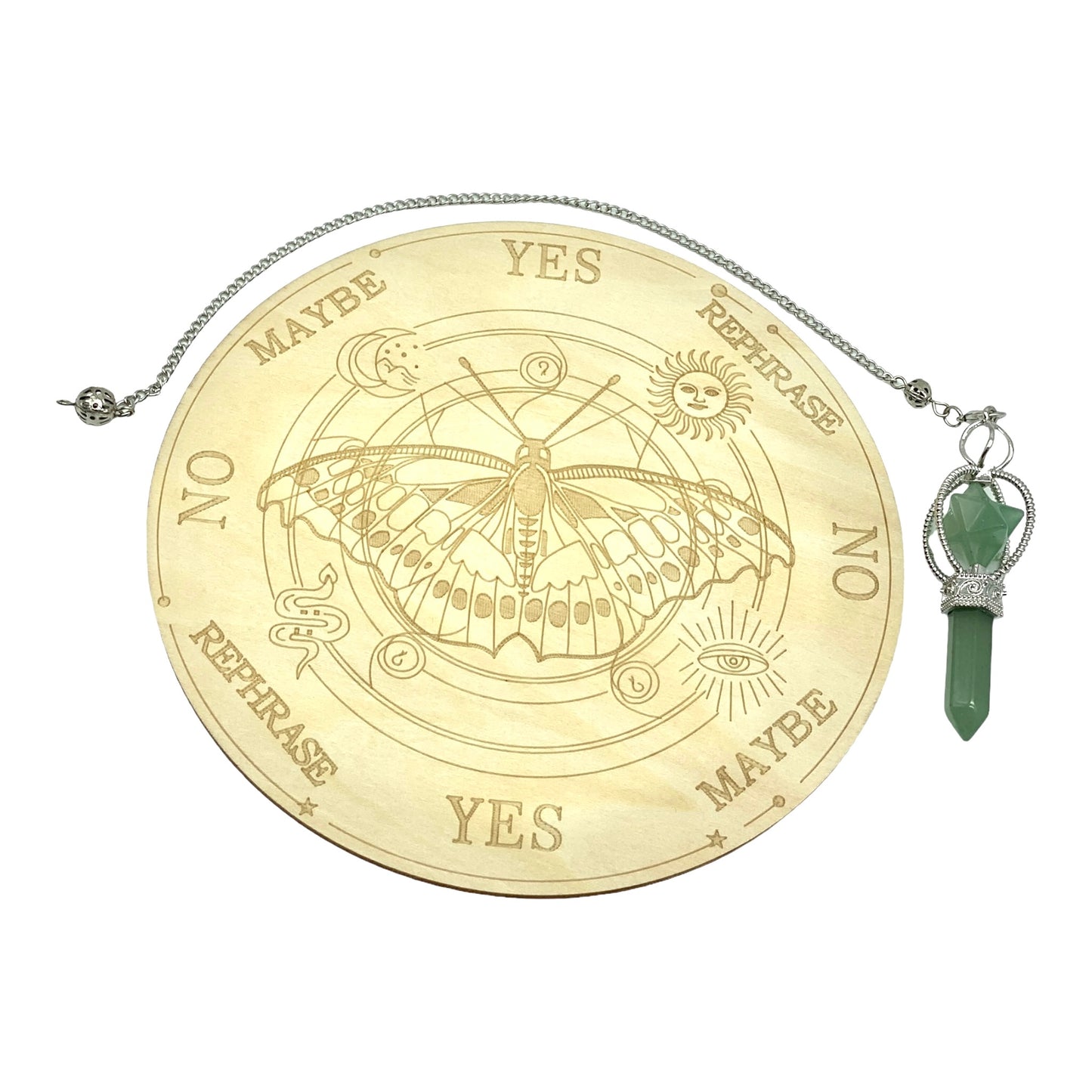 Wooden Pendulum Board (Pendulum Sold Separately)