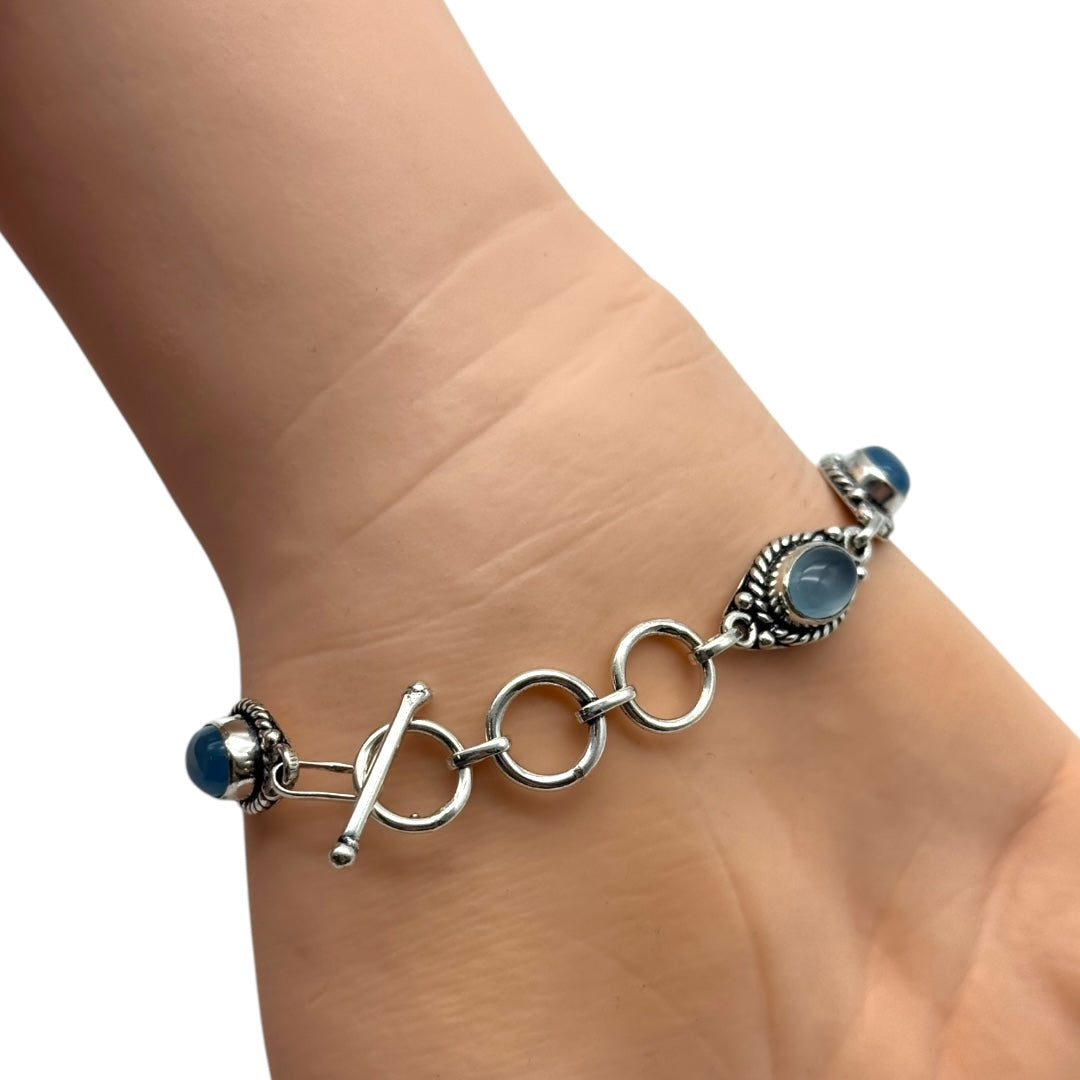 Aquamarine Alloy Bracelet