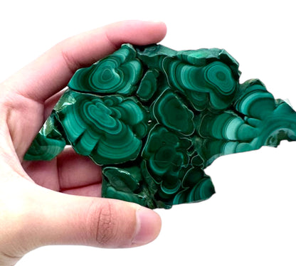 Malachite Slab with Free Stand