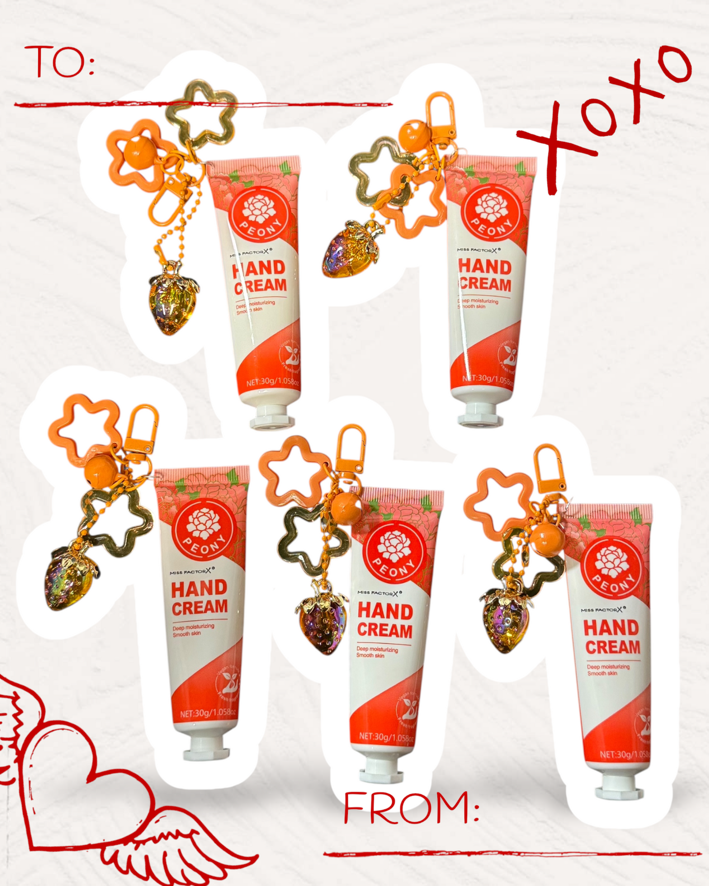 Kawaii Hand Cream Keychain with Handmade Charm | Chic Moisturizing Bag Accessory 🧴