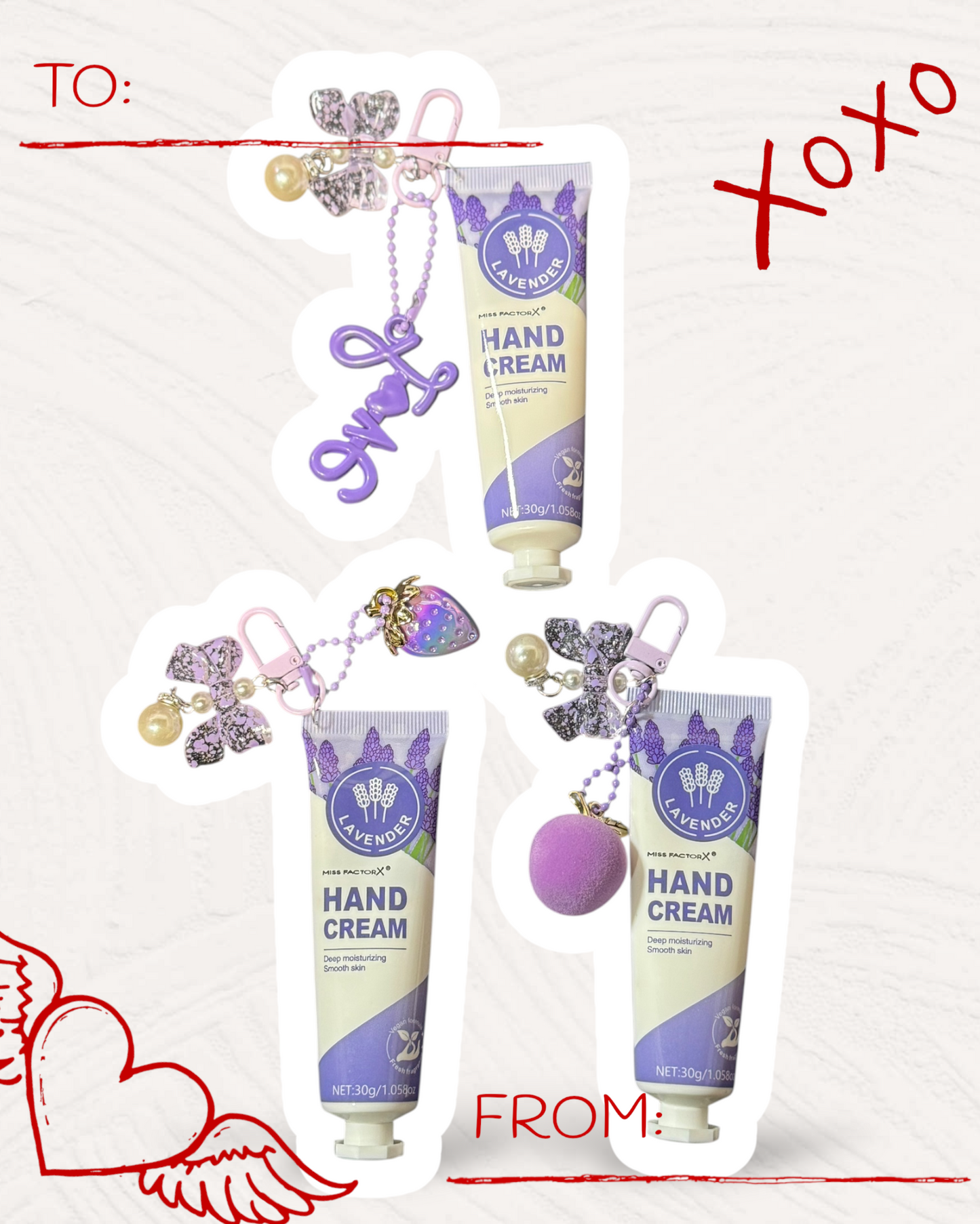 Kawaii Hand Cream Keychain with Handmade Charm | Chic Moisturizing Bag Accessory 🧴