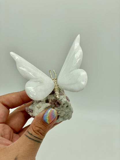 Butterflies in Raw Crystal Base 🦋