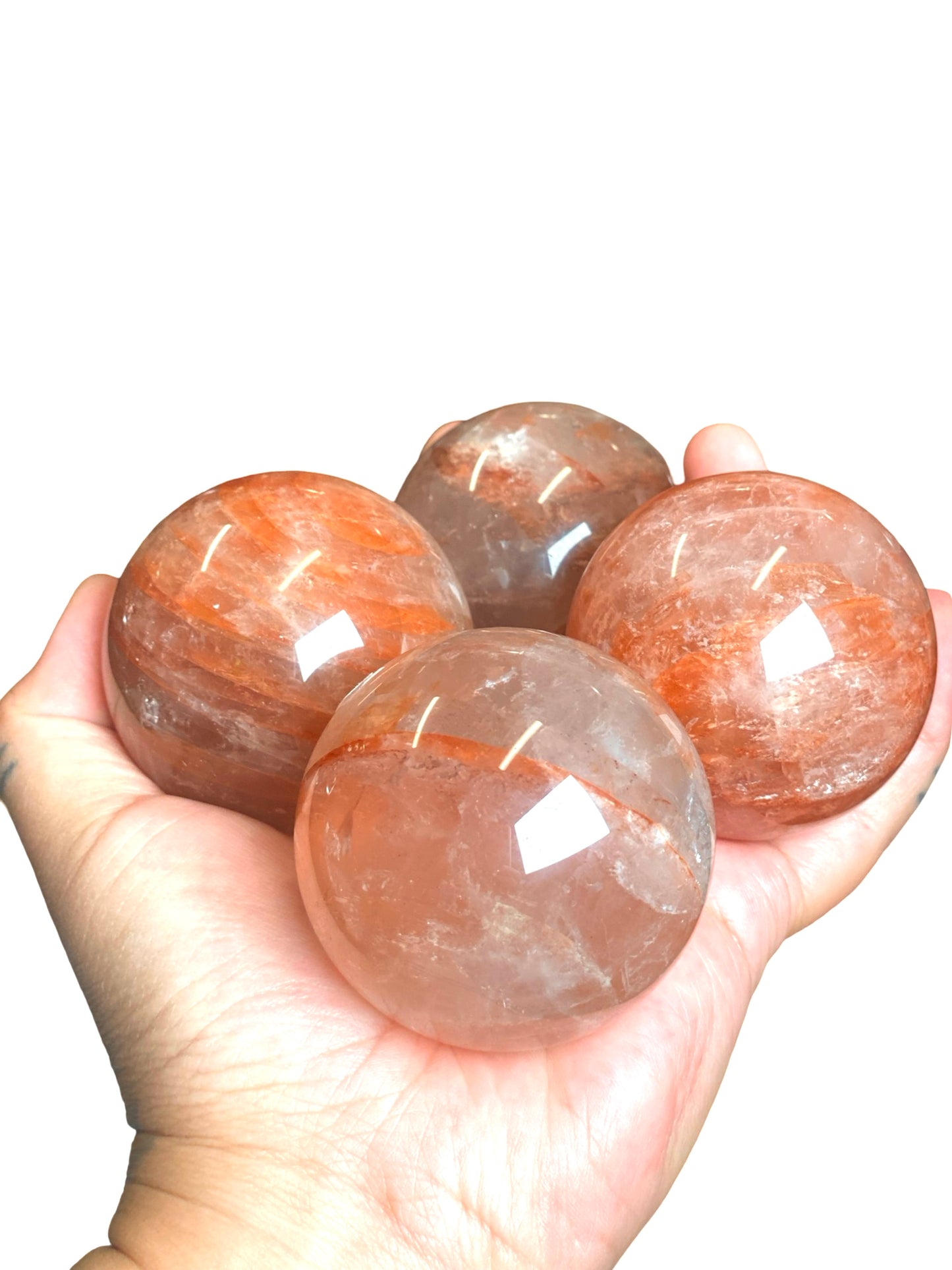 Fire Quartz Sphere