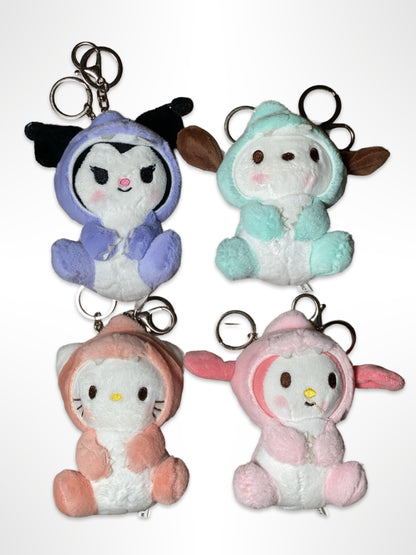 Sanrio Keychain Plushie in Dino Costume