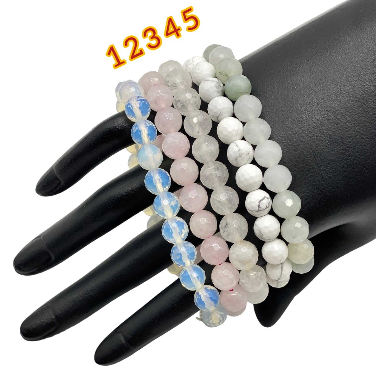 8mm Faceted Crystal Bracelet (4)