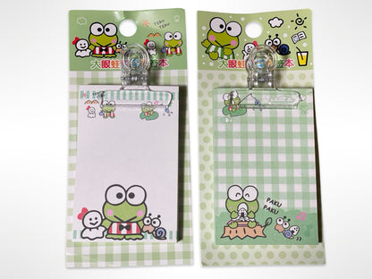 Keroppi Notepad with Clip