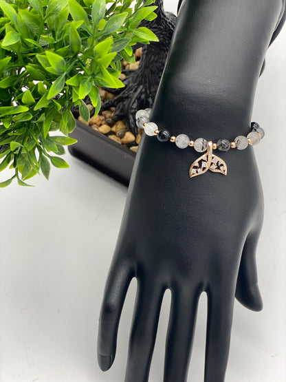 Mermaid Tail 🧜‍♀️ Crystal Charm Bracelet