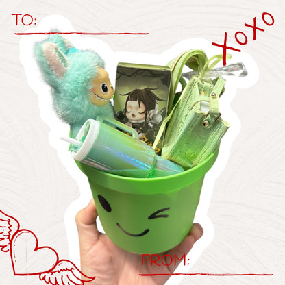 Color-Themed Kawaii Gift Set in Smiley Cup – Curated Charm Bundle (6 Colors Available)