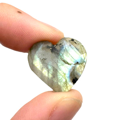 Labradorite Faceted Heart