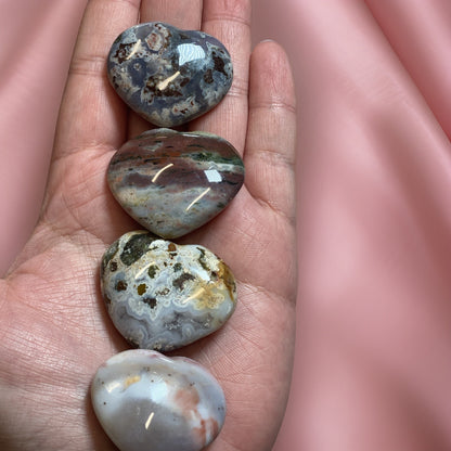 Intuitively Chosen Ocean Jasper Hearts 💕