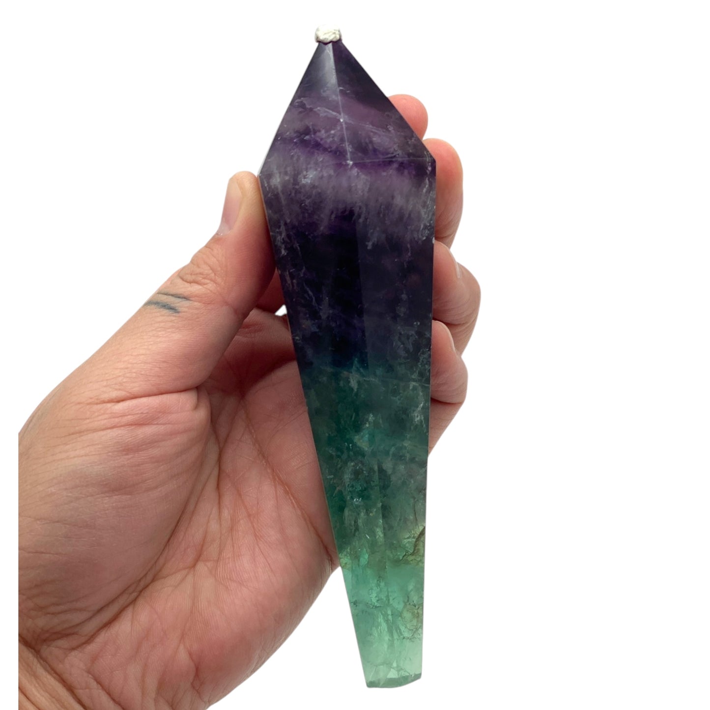 Purple and Green Fluorite Wand