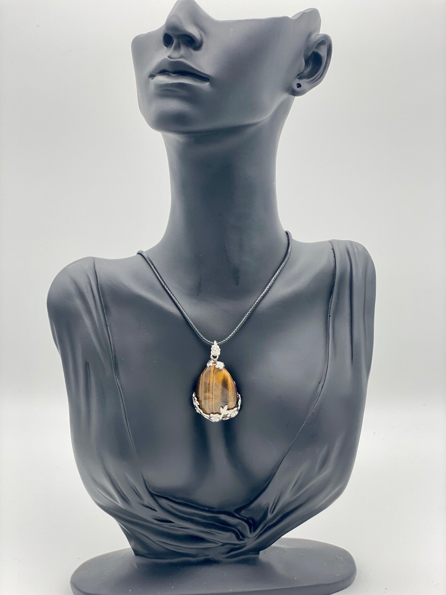 Crystal Teardrop with Flower Accent Reversible Pendants