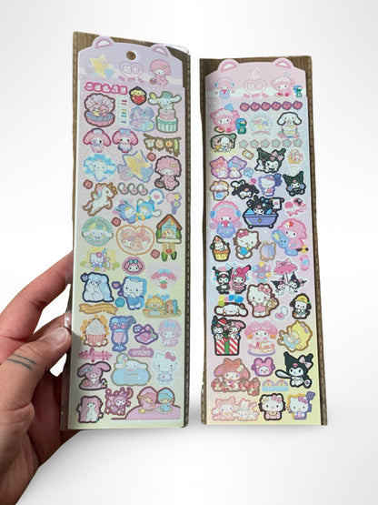 Kawaii Laser Sticker Set