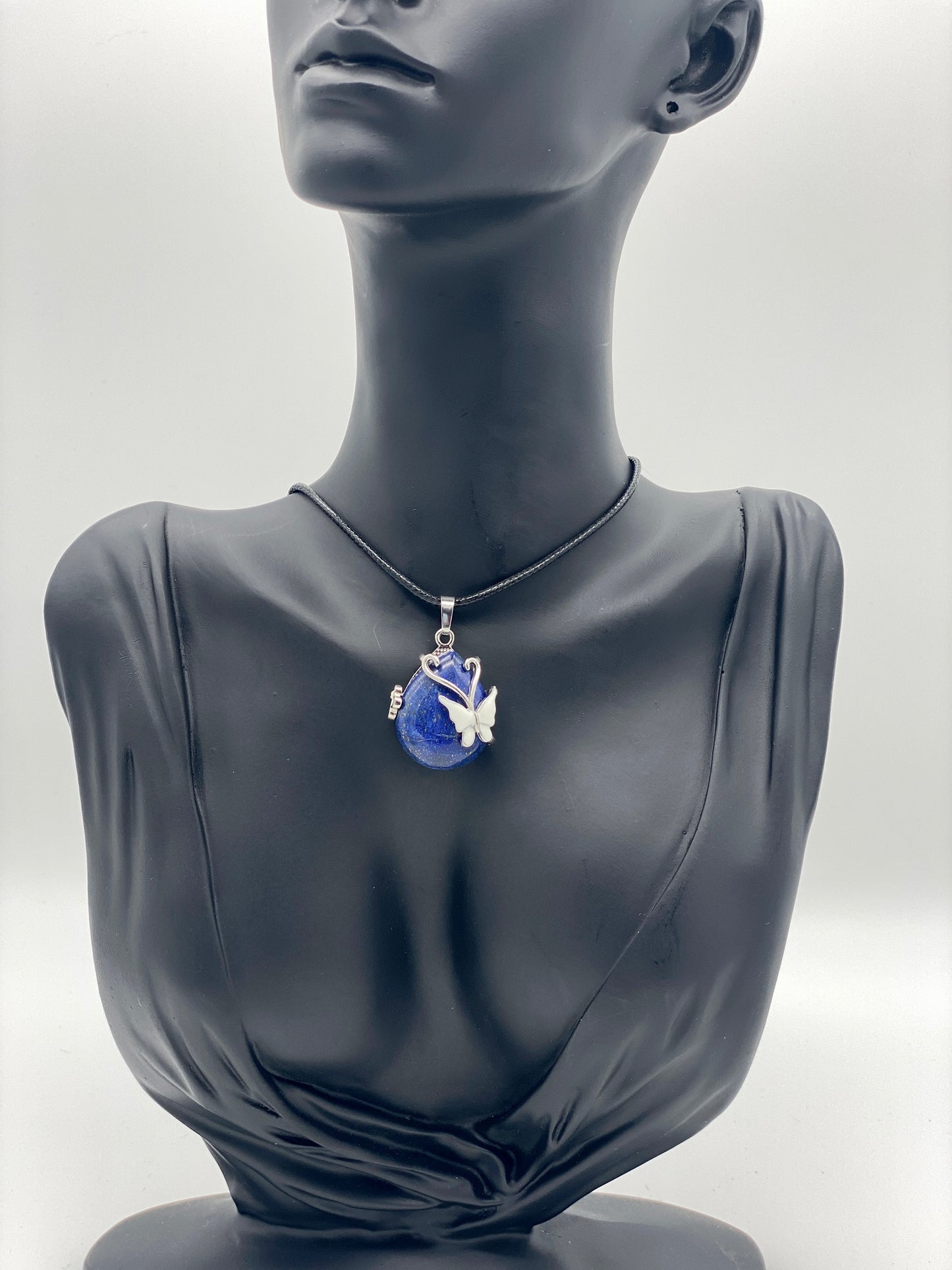 Crystal with Butterfly Pendants