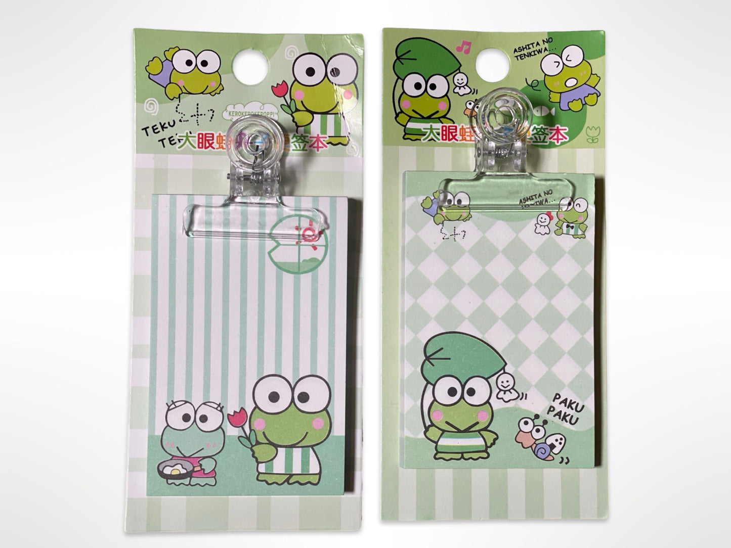 Keroppi Notepad with Clip