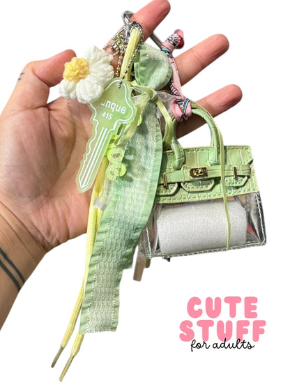 Transparent Purse (Earphone Case) Bag Charms