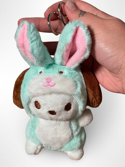 Kawaii Bunny Costume Plushie Keychain