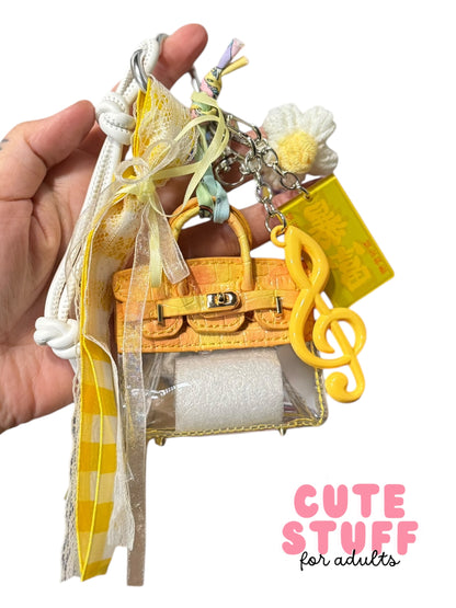 Transparent Purse (Earphone Case) Bag Charms