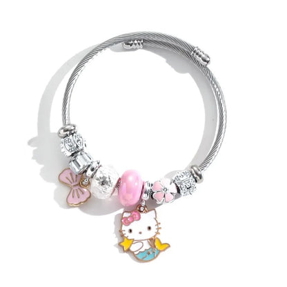 Stainless Steel Hello Kitty Bracelet