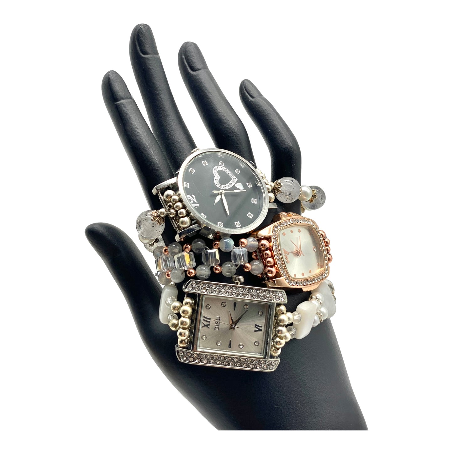 Crystal Charm Wrist Watch