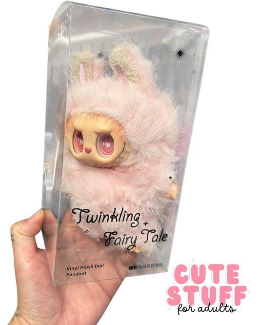 Pink Labubu Plush – Kawaii Designer Toy Inspired Collectible