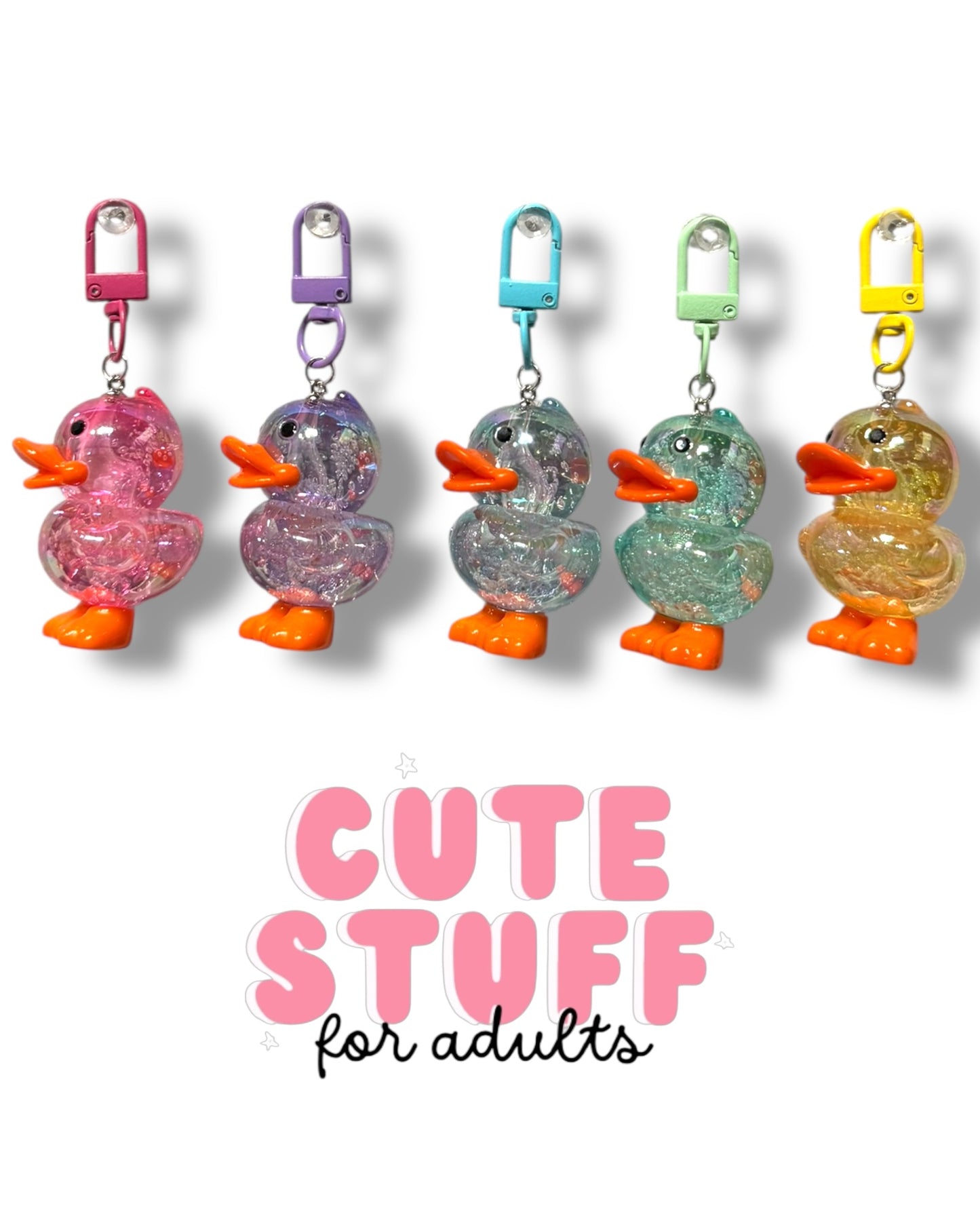 Cute Duck Keychain – Kawaii Bag Charm Accessory