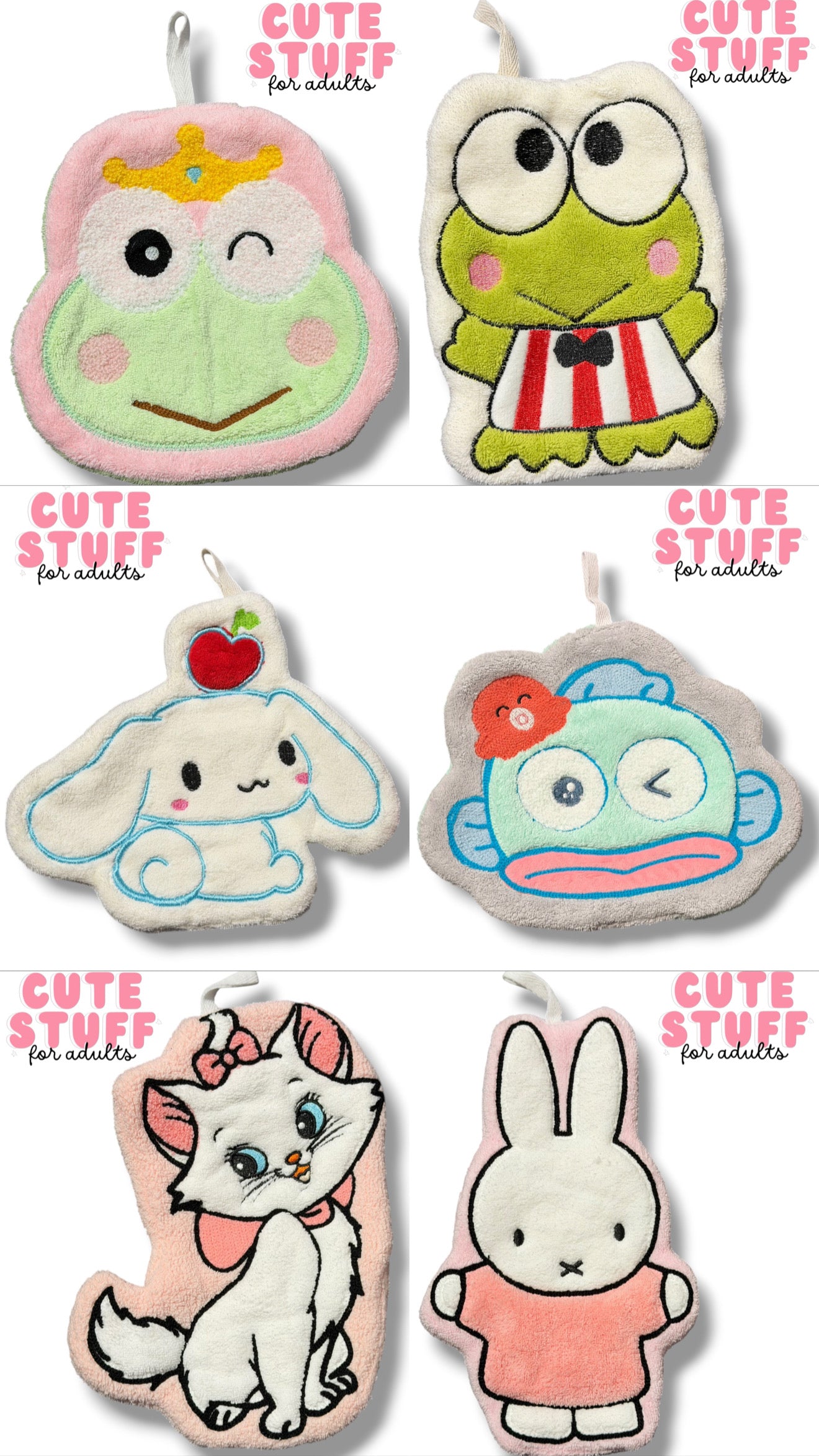Cartoon Character Hand Towel Collection | Cute & Fun Everyday Towels