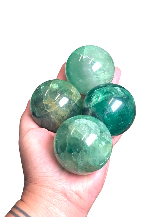 Green Fluorite Sphere