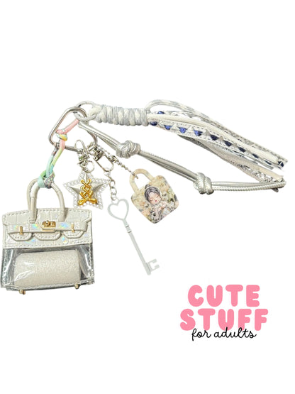 Transparent Purse (Earphone Case) Bag Charms