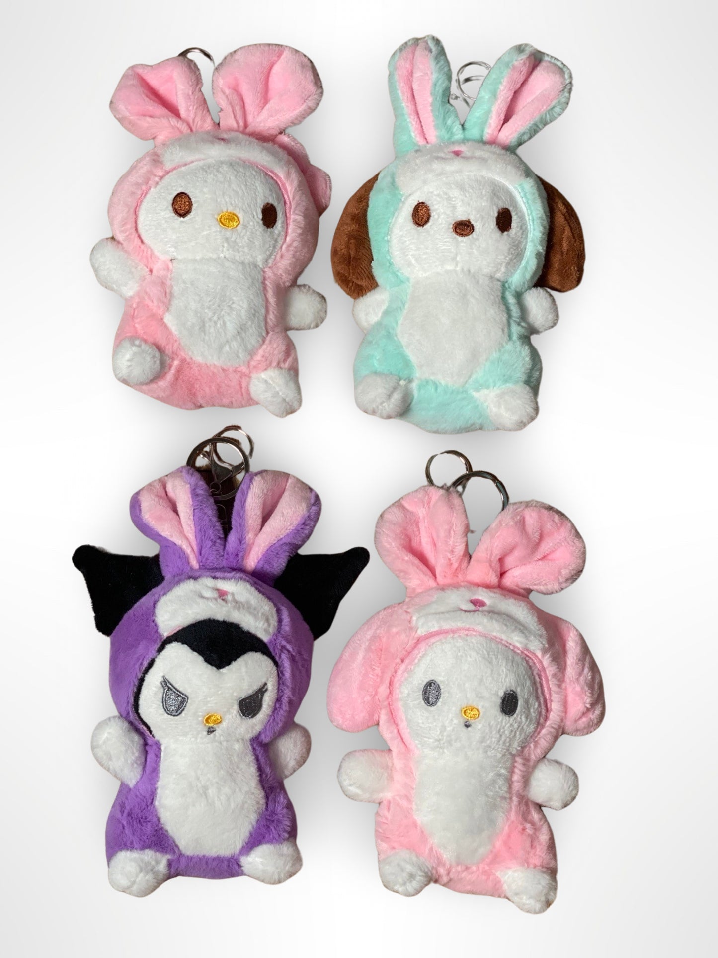 Kawaii Bunny Costume Plushie Keychain