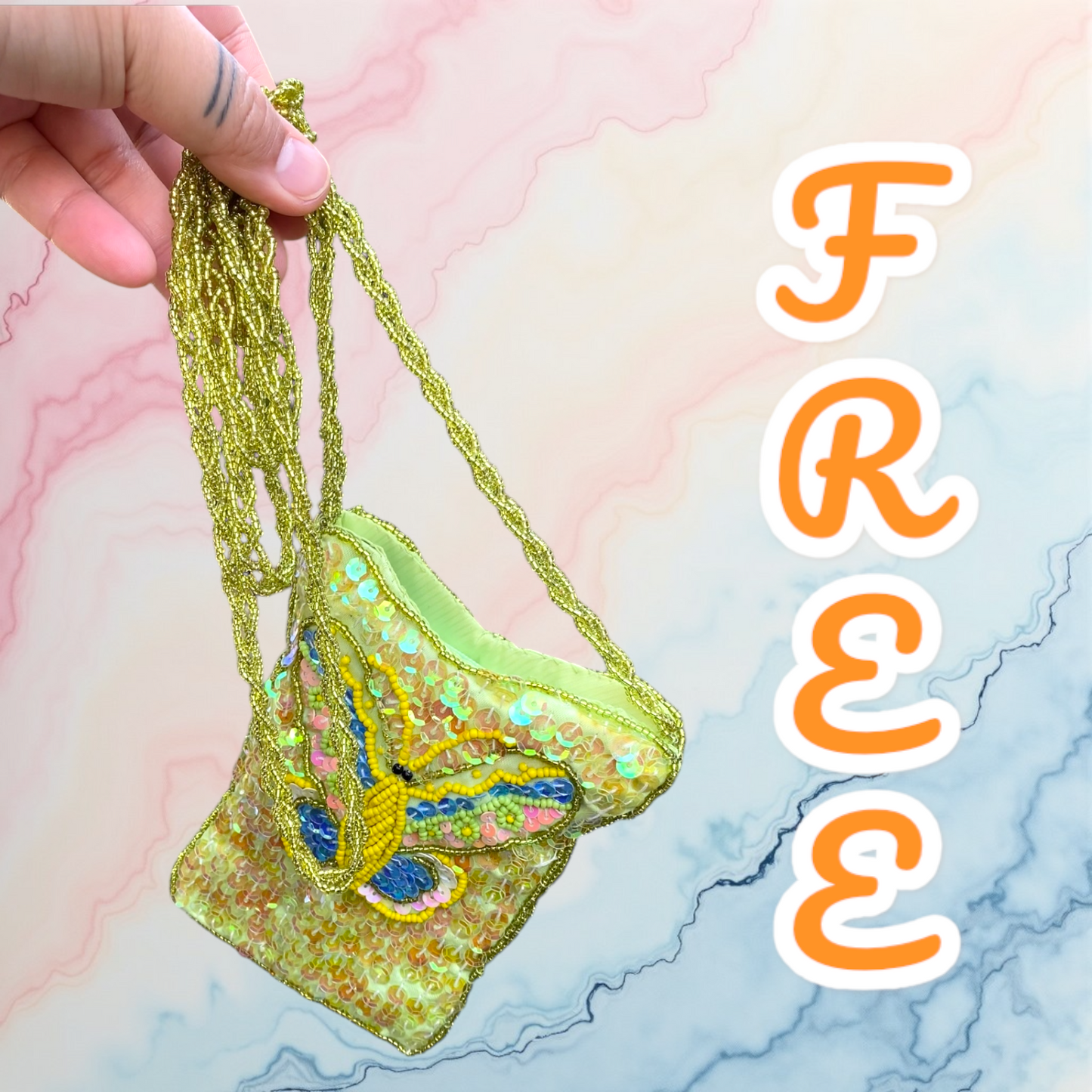 Handmade Beaded Body Bag Purse – FREE with Any Purchase