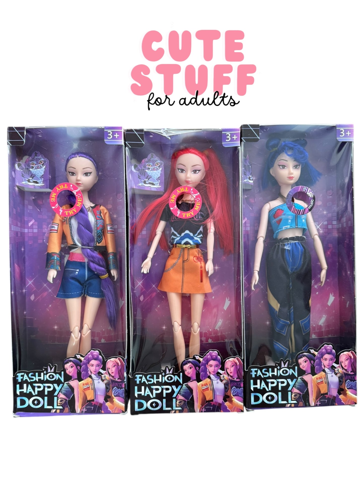 K-Pop Demon Hunters Singing Doll Set – Complete 3-Pack and Singles (Rumi, Mira, & Zoey)