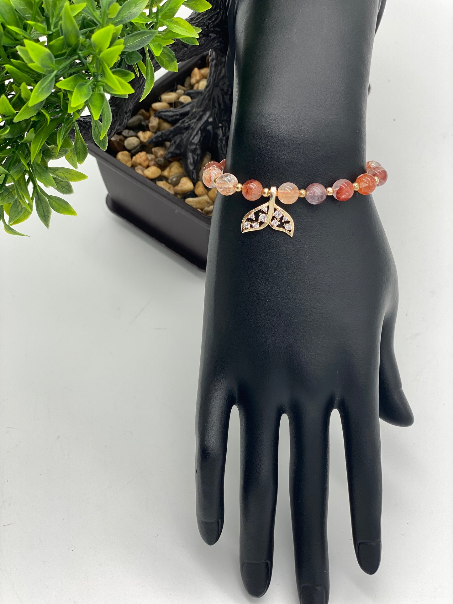 Mermaid Tail 🧜‍♀️ Crystal Charm Bracelet