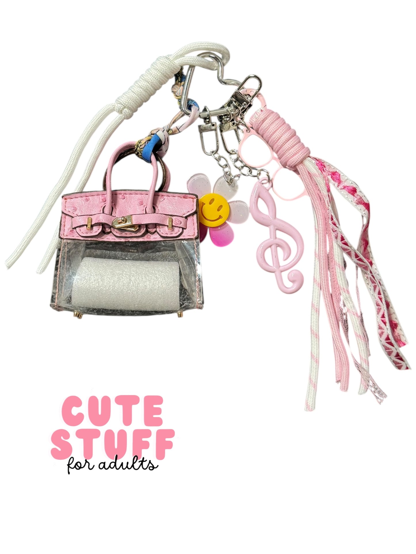 Transparent Purse (Earphone Case) Bag Charms