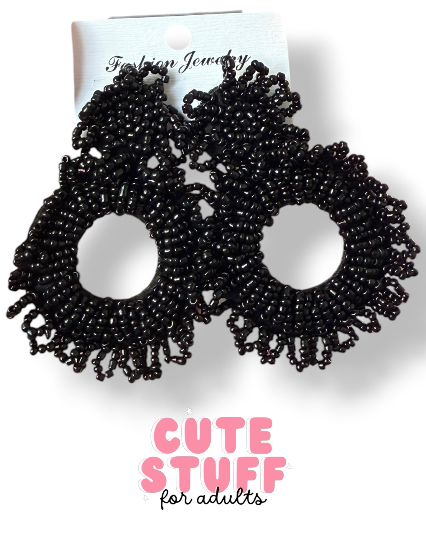 Hand-Beaded Dangling Earrings – 5 Vibrant Colorways
