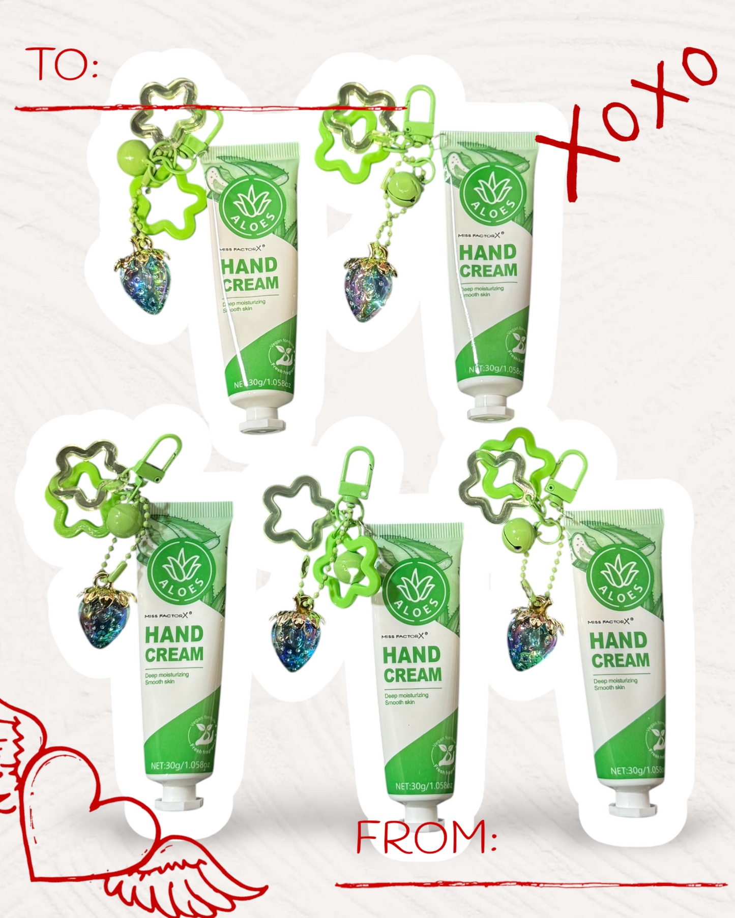 Kawaii Hand Cream Keychain with Handmade Charm | Chic Moisturizing Bag Accessory 🧴