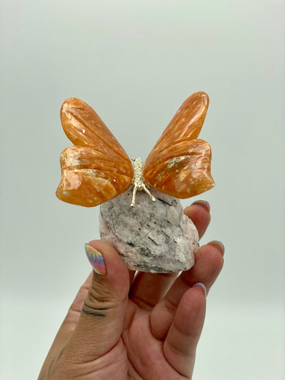 Butterflies in Raw Crystal Base 🦋