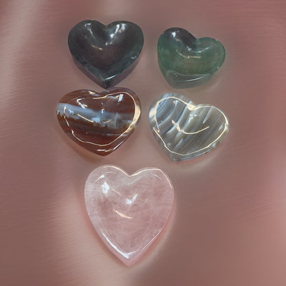 Crystal Heart Bowls