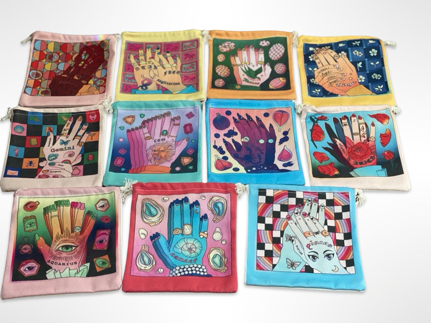 Colorful Zodiac Sign Pouches