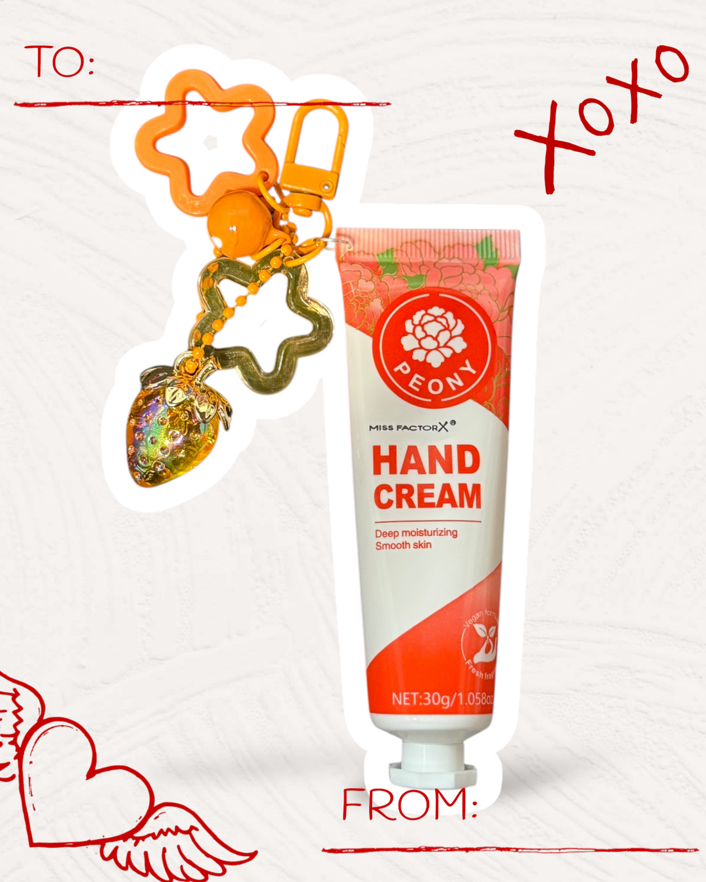 Kawaii Hand Cream Keychain with Handmade Charm | Chic Moisturizing Bag Accessory 🧴