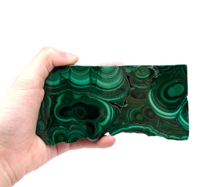 Malachite Slab with Free Stand